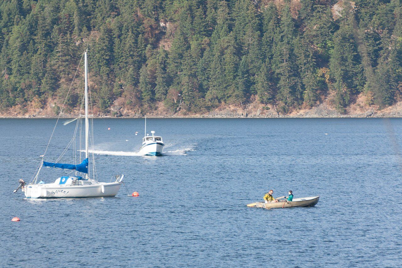 Sailing off Cowichan Bay, Vancouver Island
