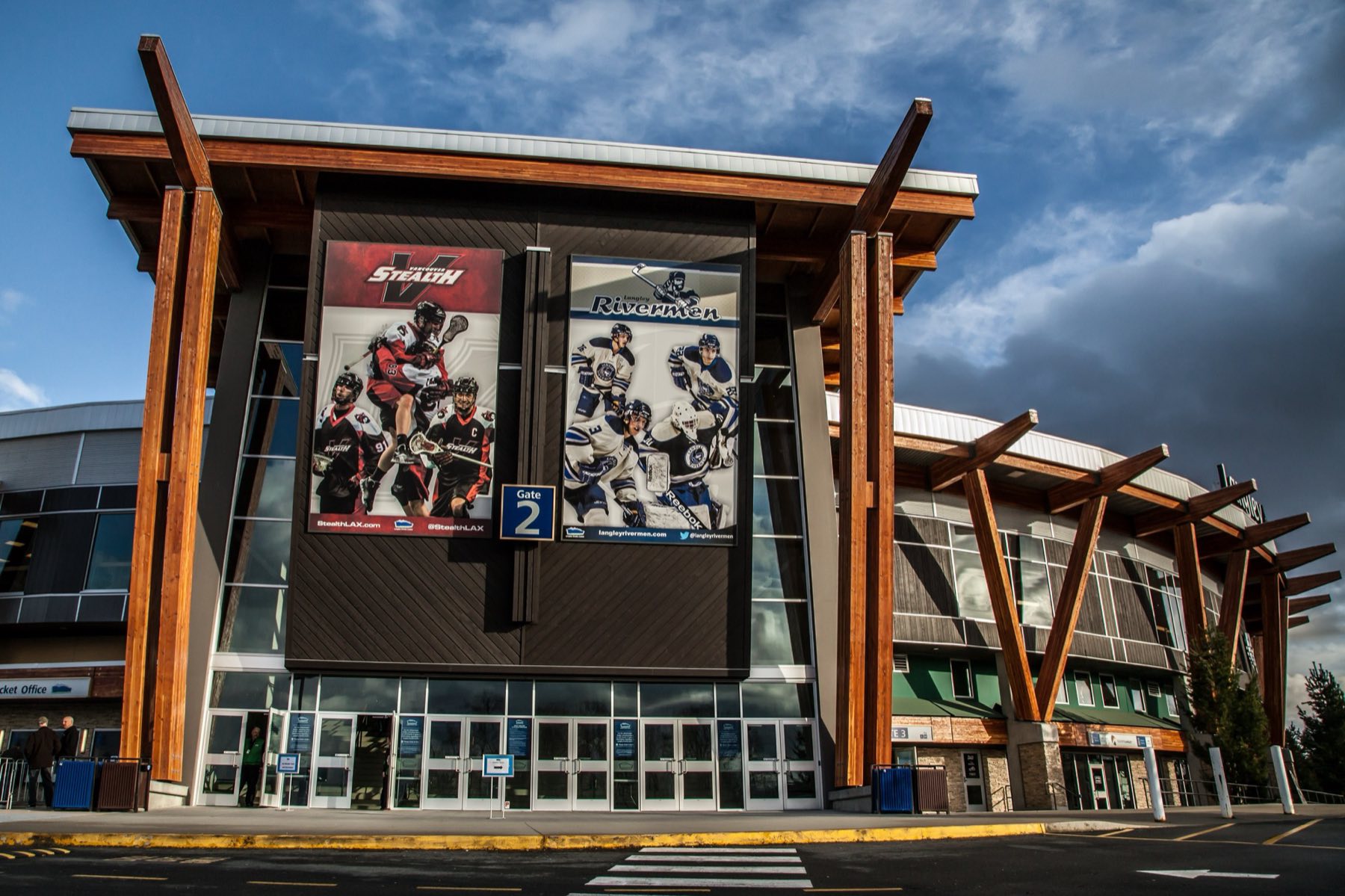 Exterior of Langley Events Centre, British Columbia